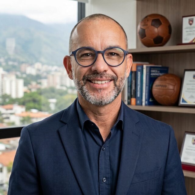 Retrato del Dr. Yolmer Romero Sosa, facilitador de los programas de gerencia y marketing deportivo